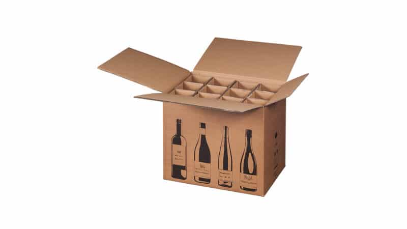 12 stk. vinforsendelses kasse