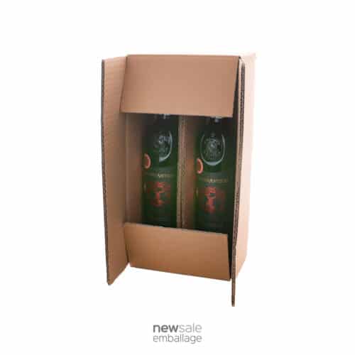 Vinforsendelses kasse til 2flasker vin